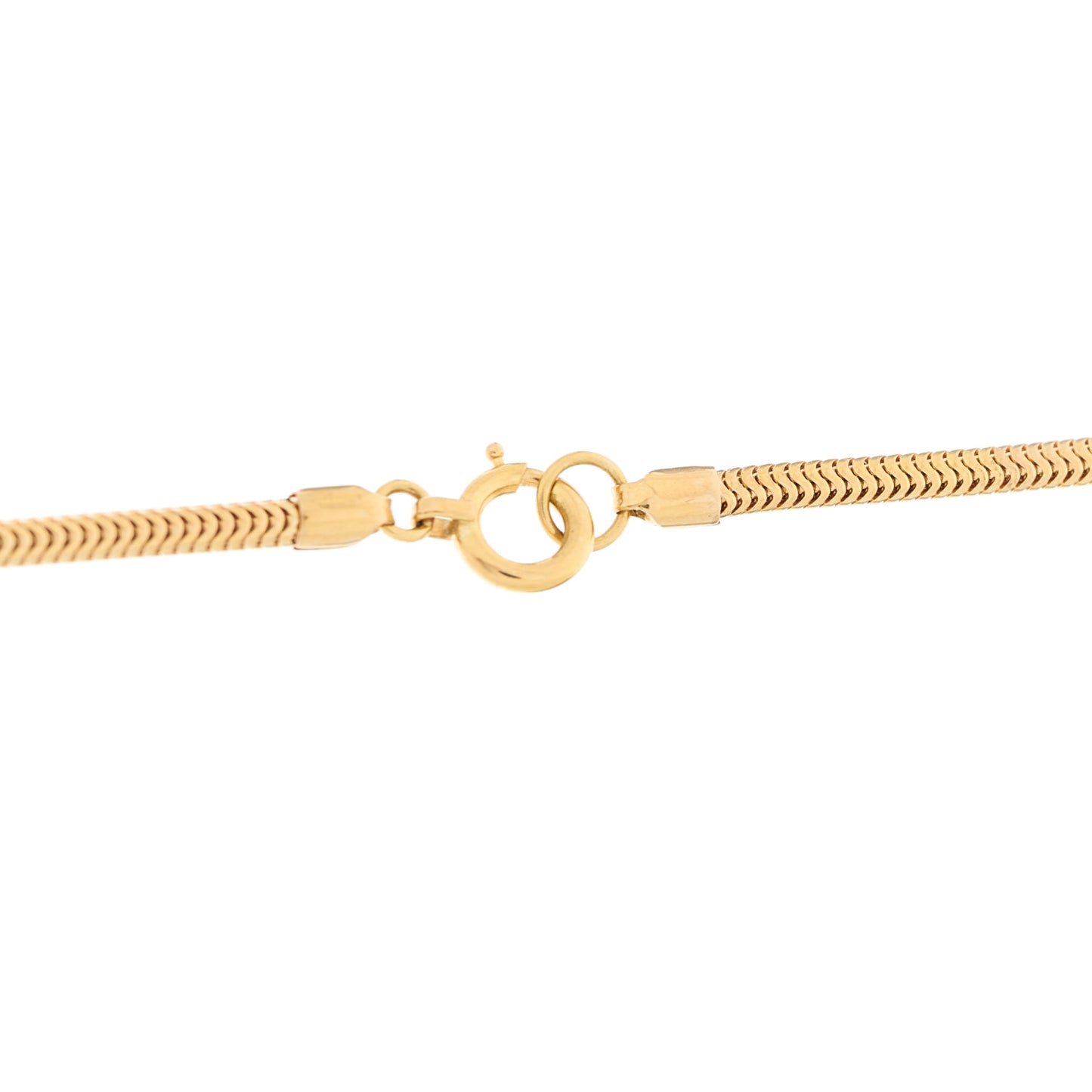 18K Yellow Gold Heart Pendant Necklace