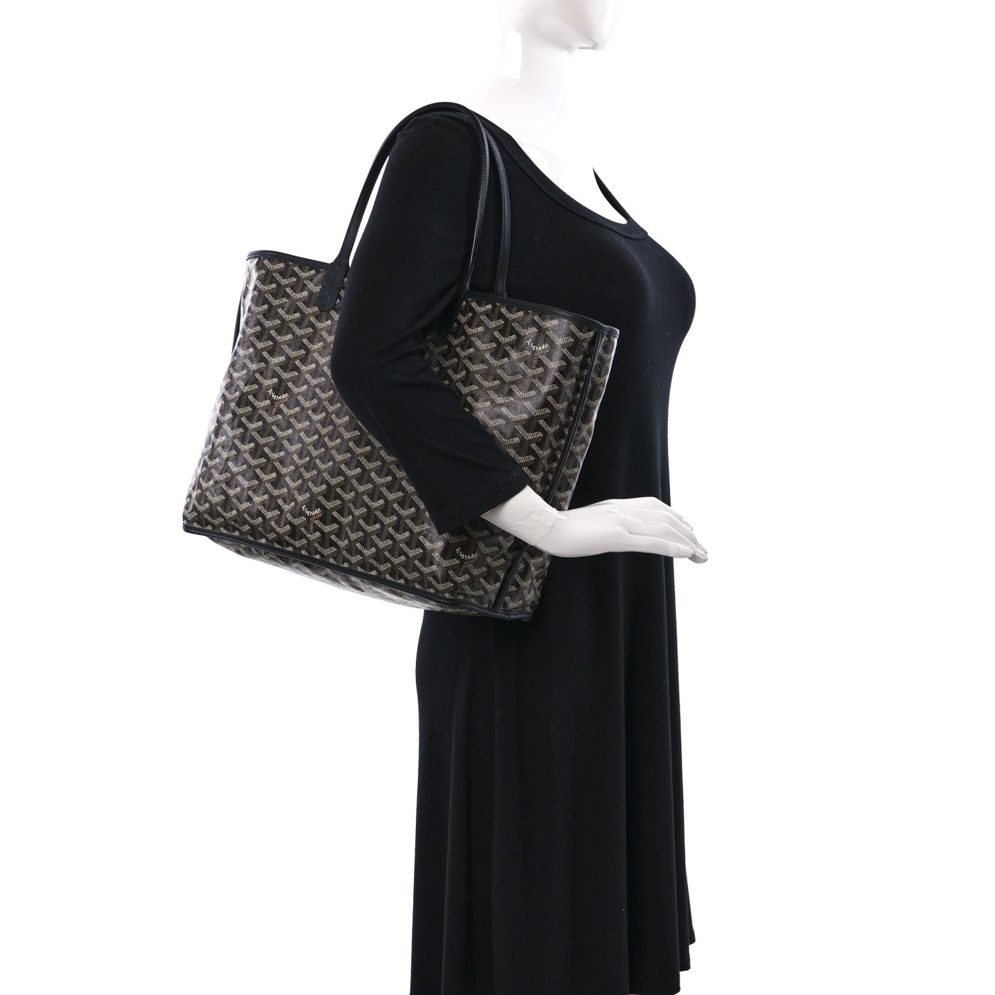 Goyardine Reversible Anjou PM Black