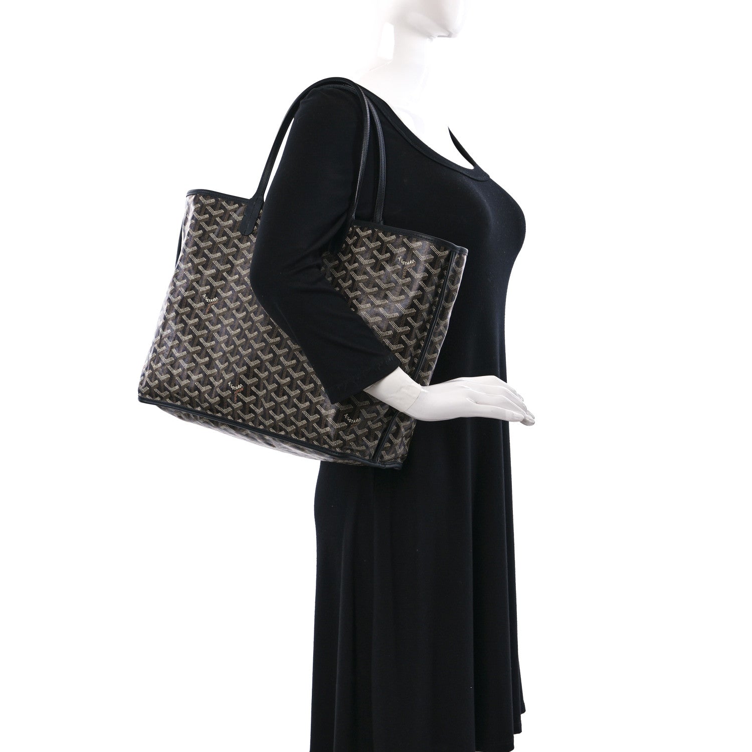 Goyard Goyardine Reversible Anjou PM Black 2 of 14