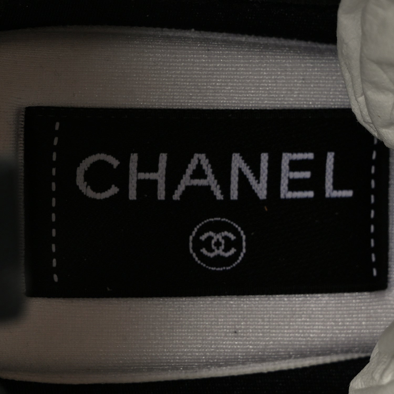 Chanel Suede Calfskin Mixed Fibers CC Sneakers 36 White Light Grey 7 of 9