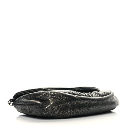 Chanel Metallic Caviar Half Moon Wallet On Chain WOC Bronze 4 of 12