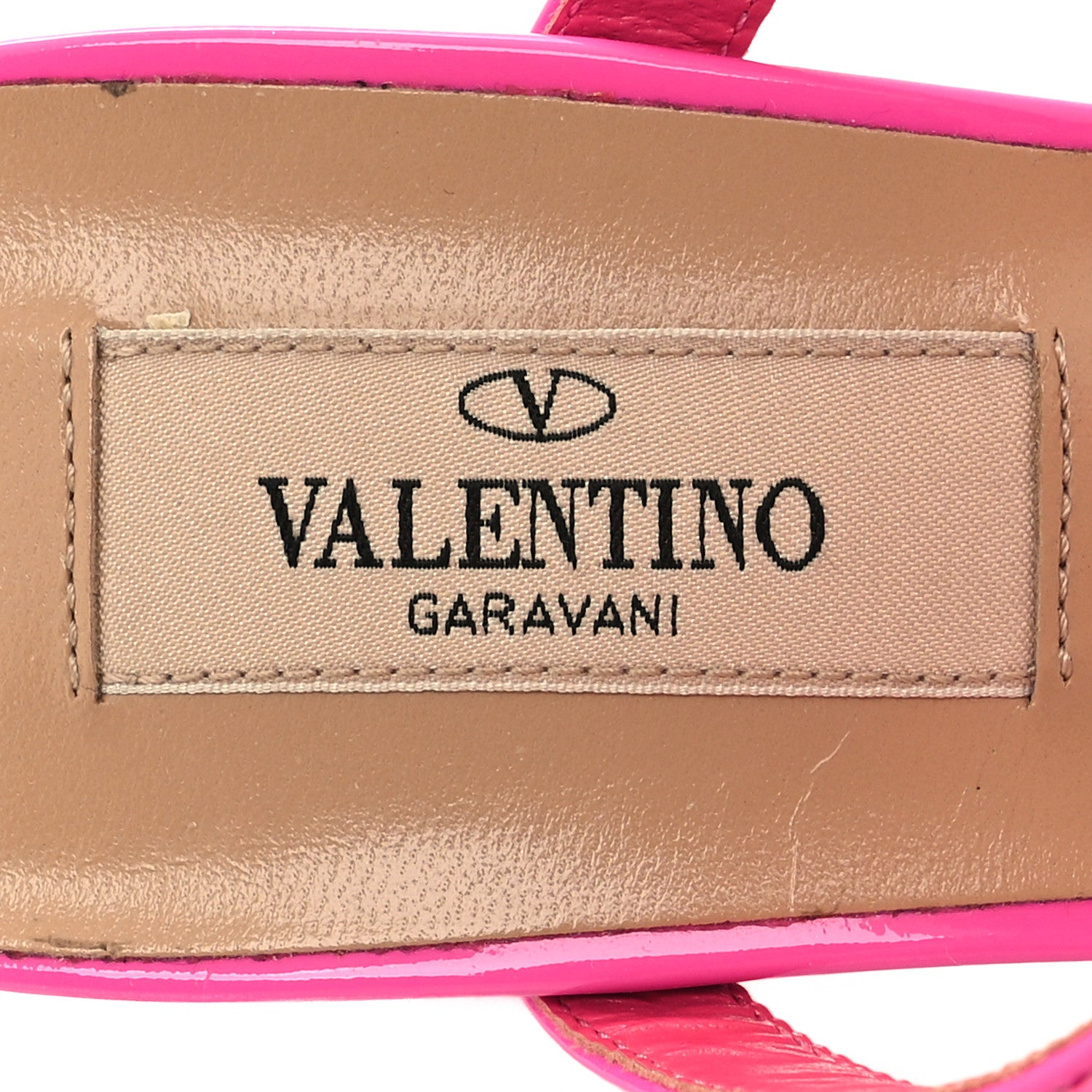 Valentino Garavani Patent Lacquered Monochrome Rockstud 60mm Caged Slide Sandals 37 Pink PP 9 of 9