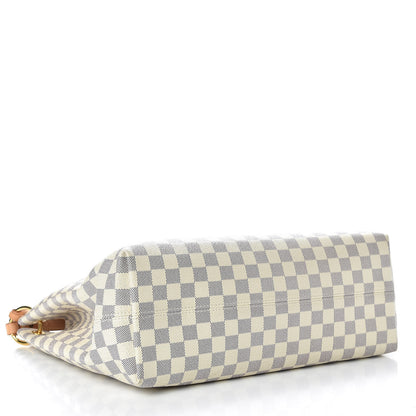 Louis Vuitton Damier Azur Graceful MM Rose Ballerine 4 of 22