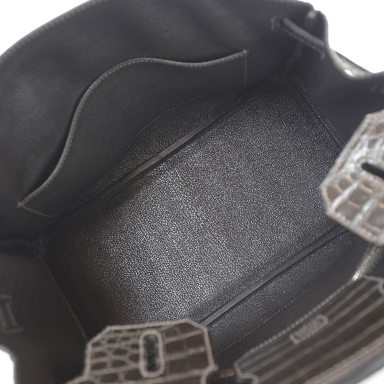 Hermes Shiny Niloticus Crocodile Birkin 30 Graphite 9 of 9