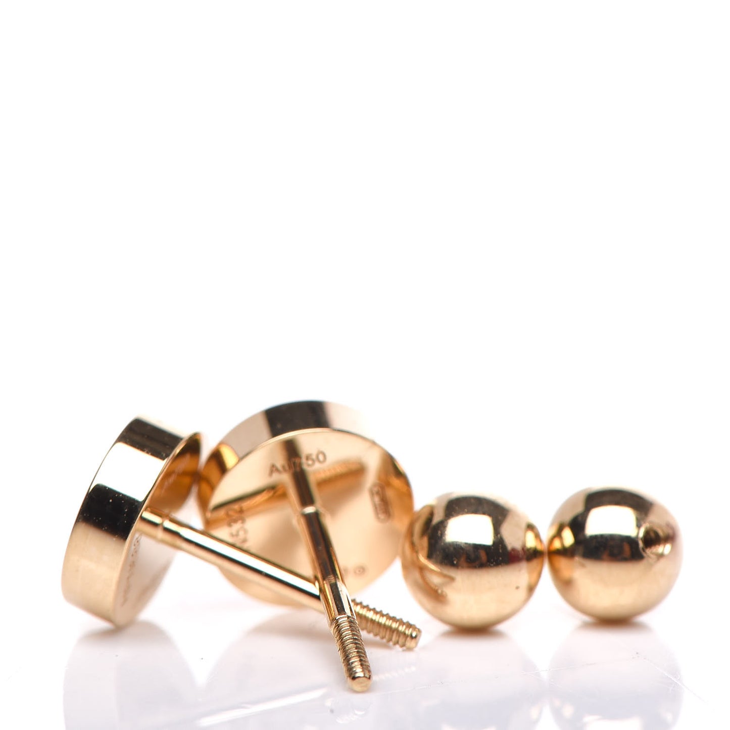 18K Yellow Gold LOVE Earrings