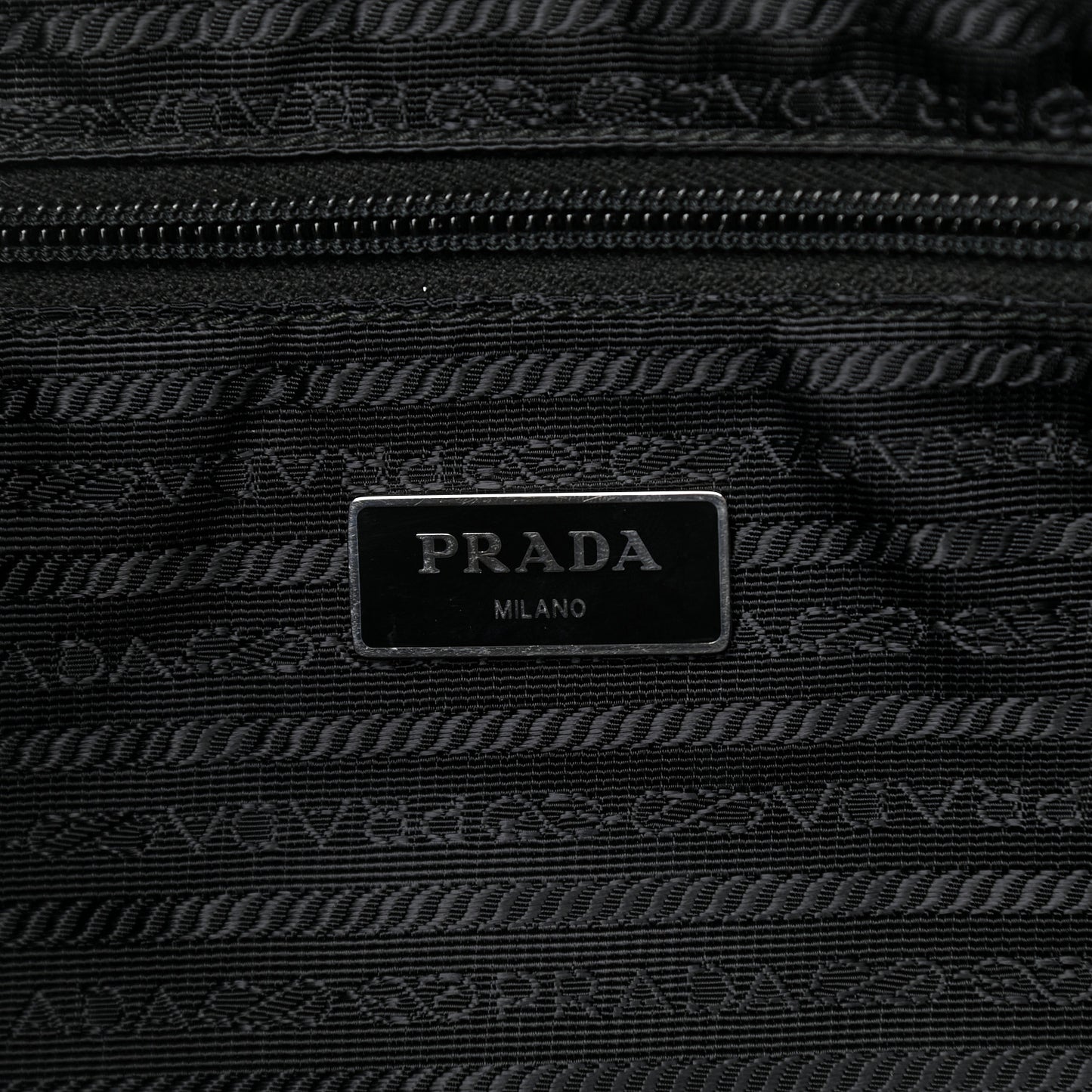 Tessuto Nylon Saffiano Tote Black