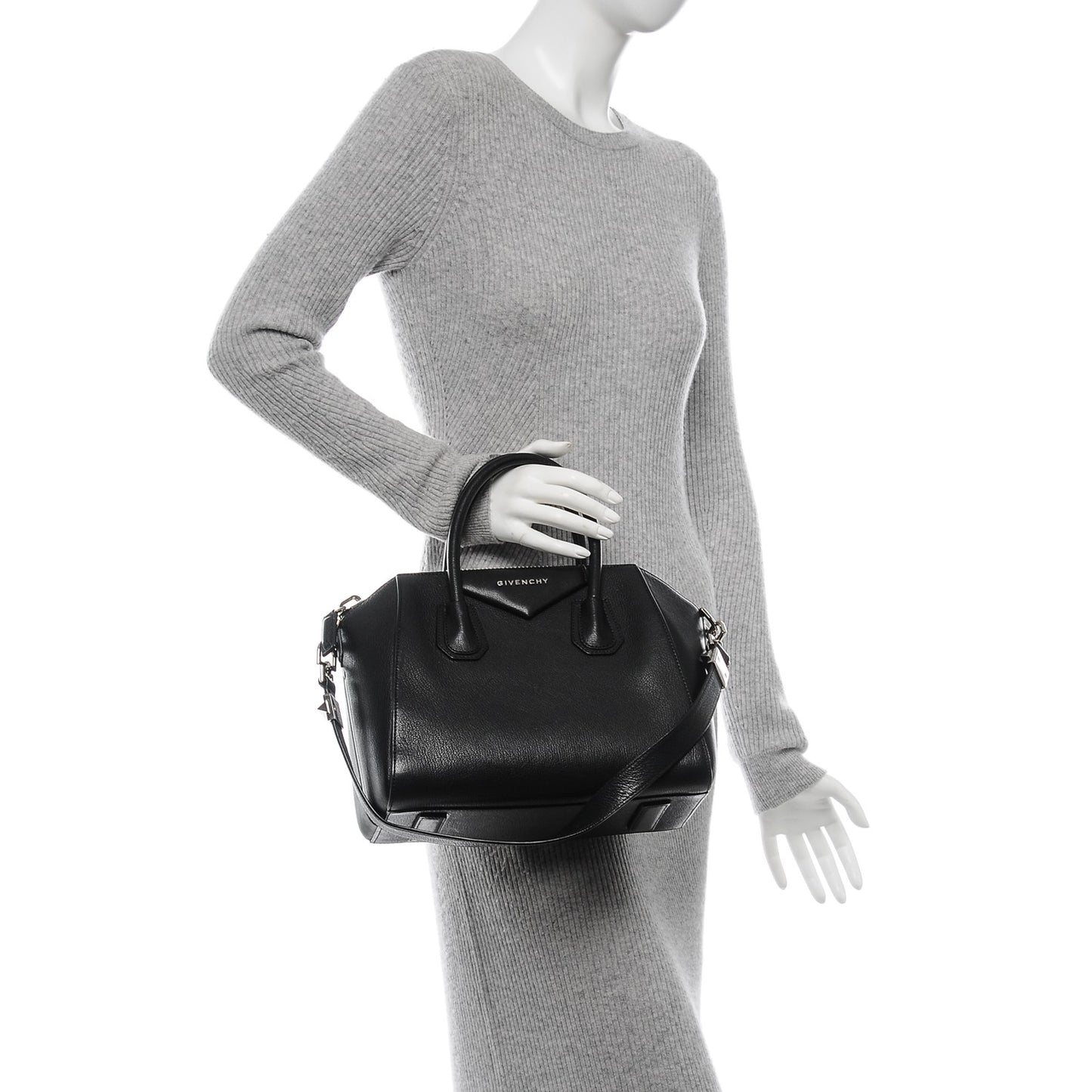 Sugar Goatskin Small Antigona Black