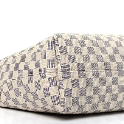 Louis Vuitton Damier Azur Graceful MM Rose Ballerine 7 of 8