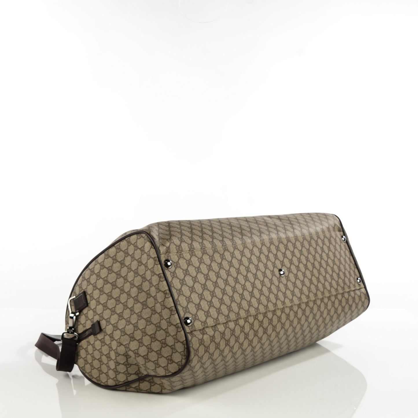 Coated Canvas Monogram Large Carry On Duffle Bag Brown