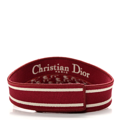 Christian Dior Oblique Embroidered D-Smash Visor Red 6 of 7