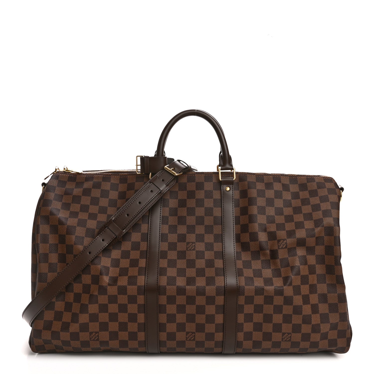 Louis Vuitton Damier Ebene Keepall Bandouliere 55 1 of 12
