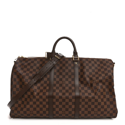 Louis Vuitton Damier Ebene Keepall Bandouliere 55 1 of 12