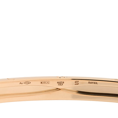 Bulgari 18K Yellow Gold Narrow B.Zero1 Bangle Bracelet S 3 of 5