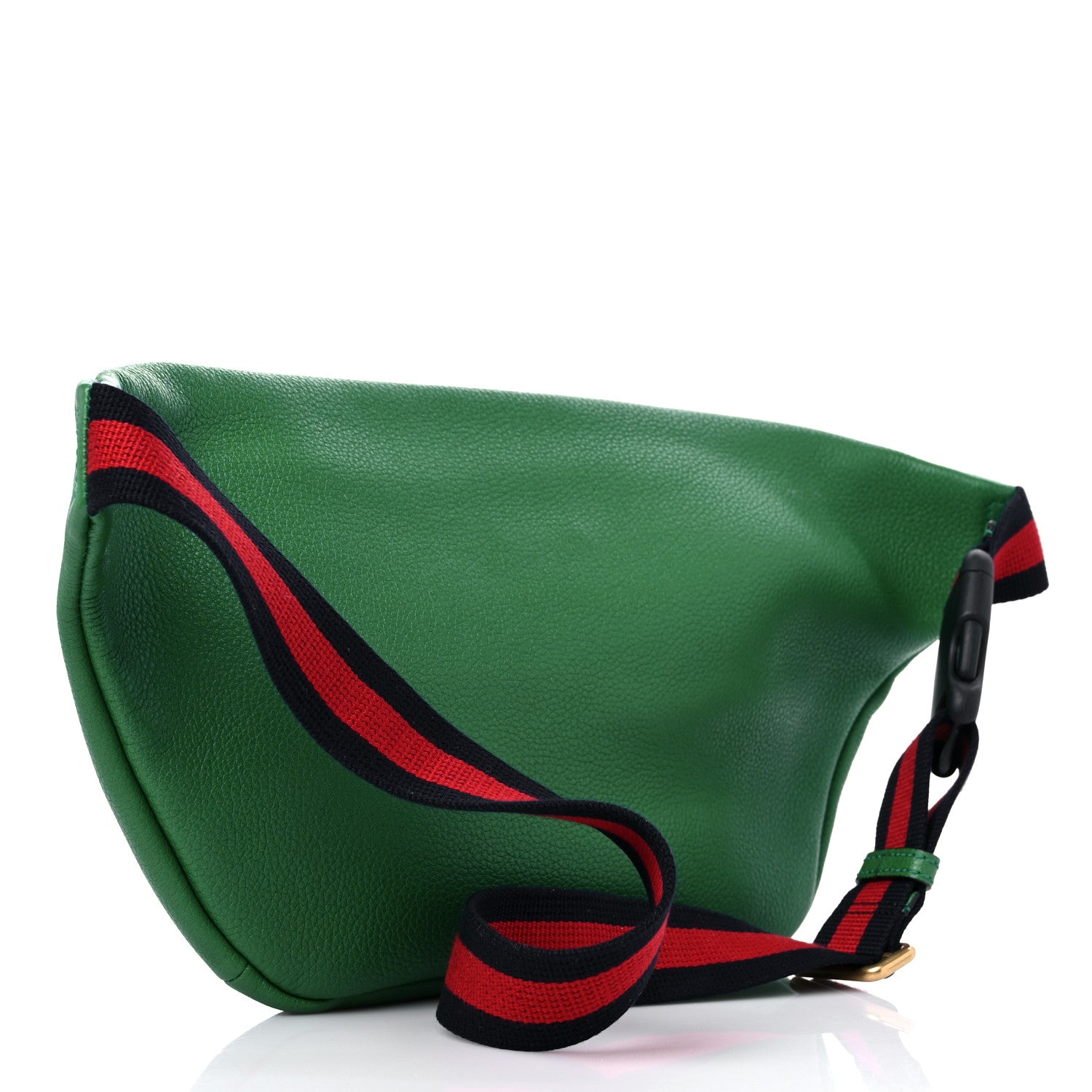 Gucci Grained Calfskin Logo Belt Bag Green 3 of 11