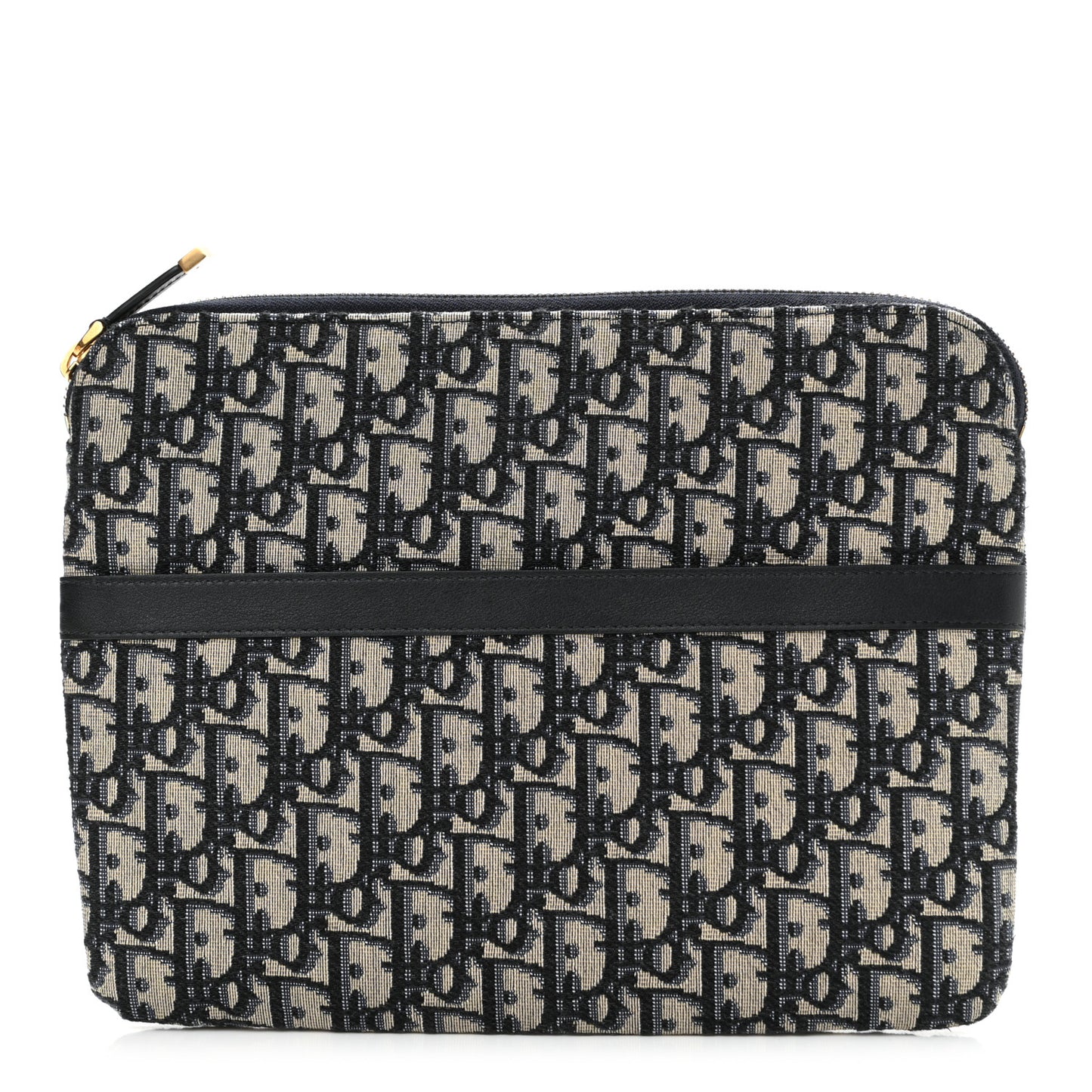 Oblique Pouch Clutch Blue