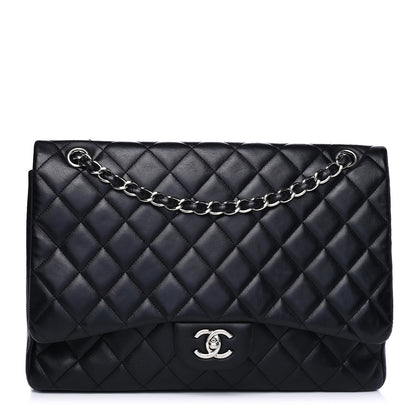 Chanel Lambskin Quilted Maxi Single Flap Black 1 of 4