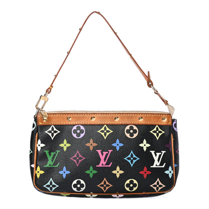 Louis Vuitton Monogram Multicolor Pochette Accessories Black 1 of 4