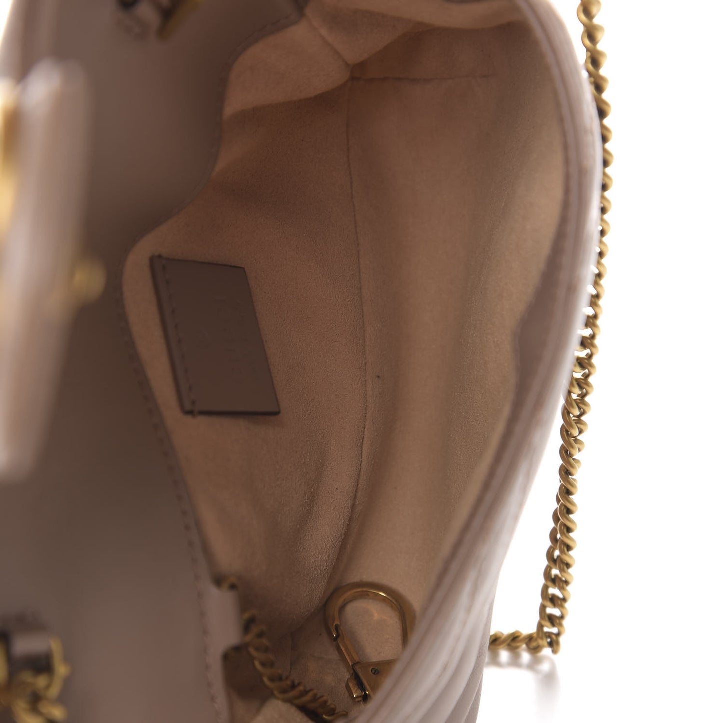 Calfskin Matelasse Super Mini GG Marmont Shoulder Bag Porcelain Rose