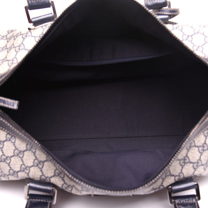 Gucci GG Supreme Monogram Web Large Carry On Duffle Bag Navy 5 of 14