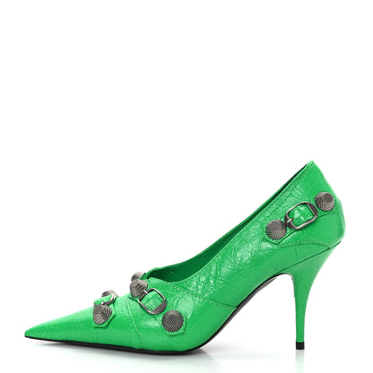 Balenciaga Agneau Arena Cagole 90mm Pumps 37 Vivid Green 1 of 8
