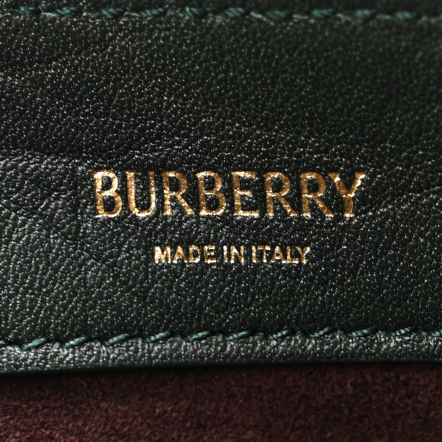 Burberry Grainy Calfskin Medium Knight Crossbody Bag Vine 6 of 10
