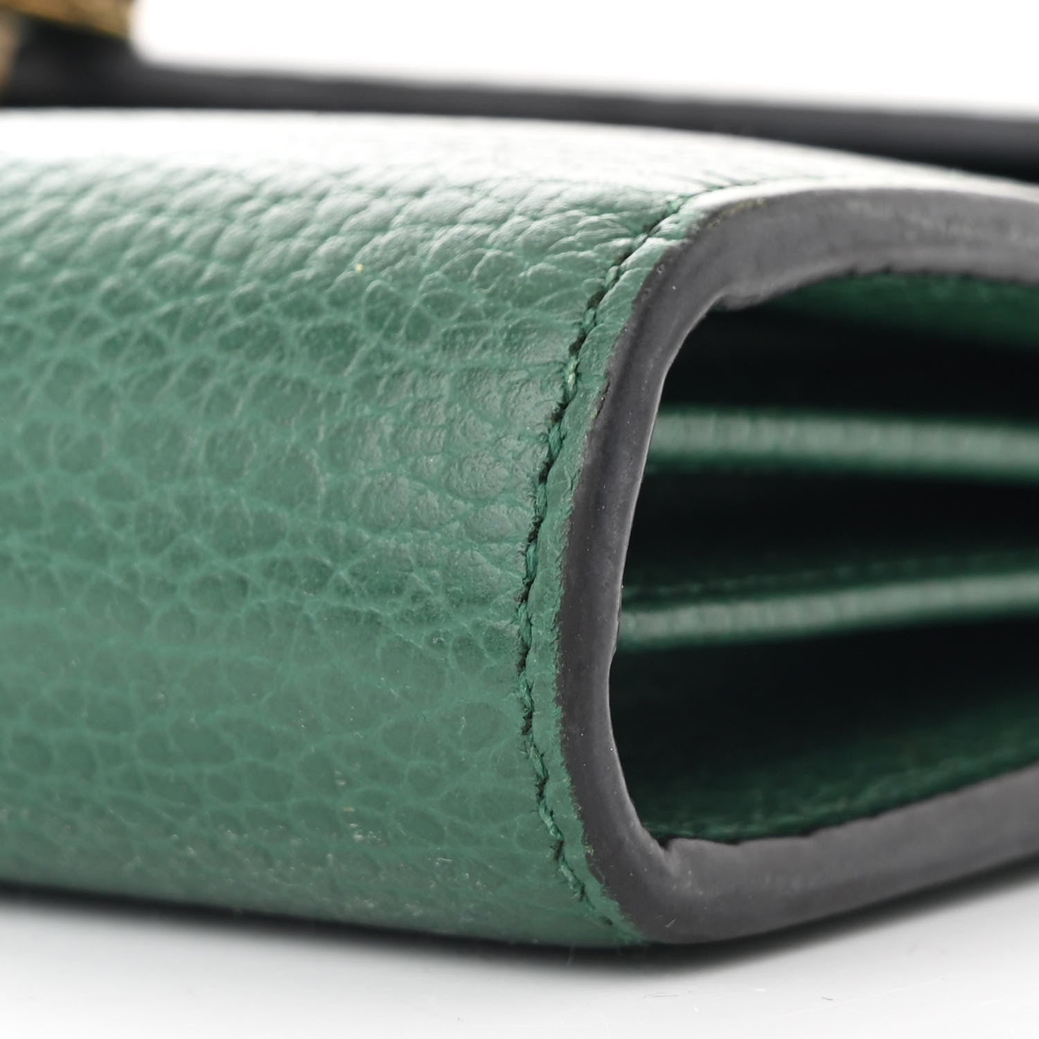 Gucci Calfskin Mini Dionysus Chain Wallet Emerald 12 of 12