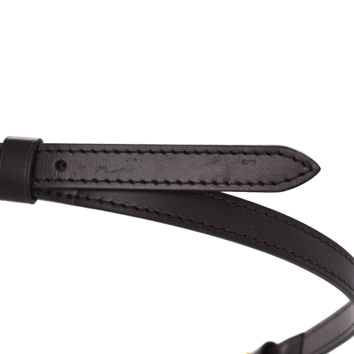 Calfskin 12mm Adjustable Shoulder Strap Brown