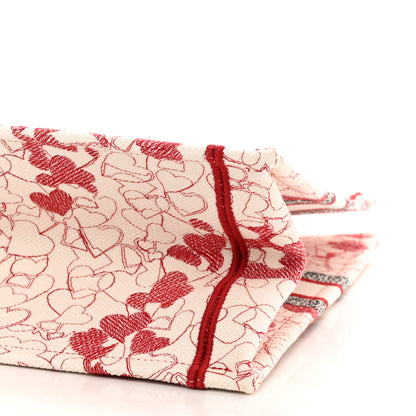 Christian Dior Canvas Embroidered Large Dioramour D-Royaume Book Tote Red Multicolor 10 of 10