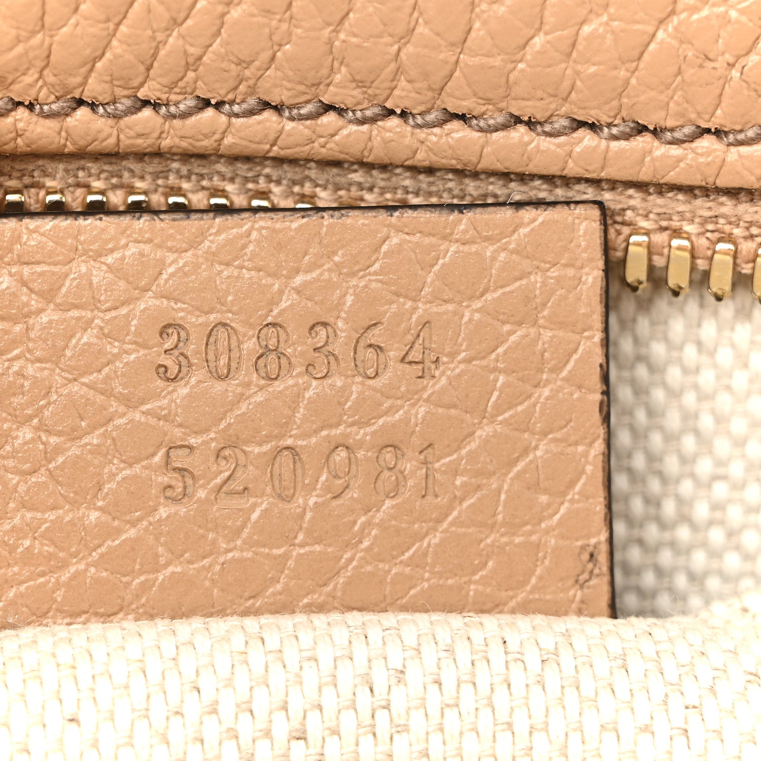 Gucci Pebbled Calfskin Small Soho Disco Bag Camelia 7 of 11