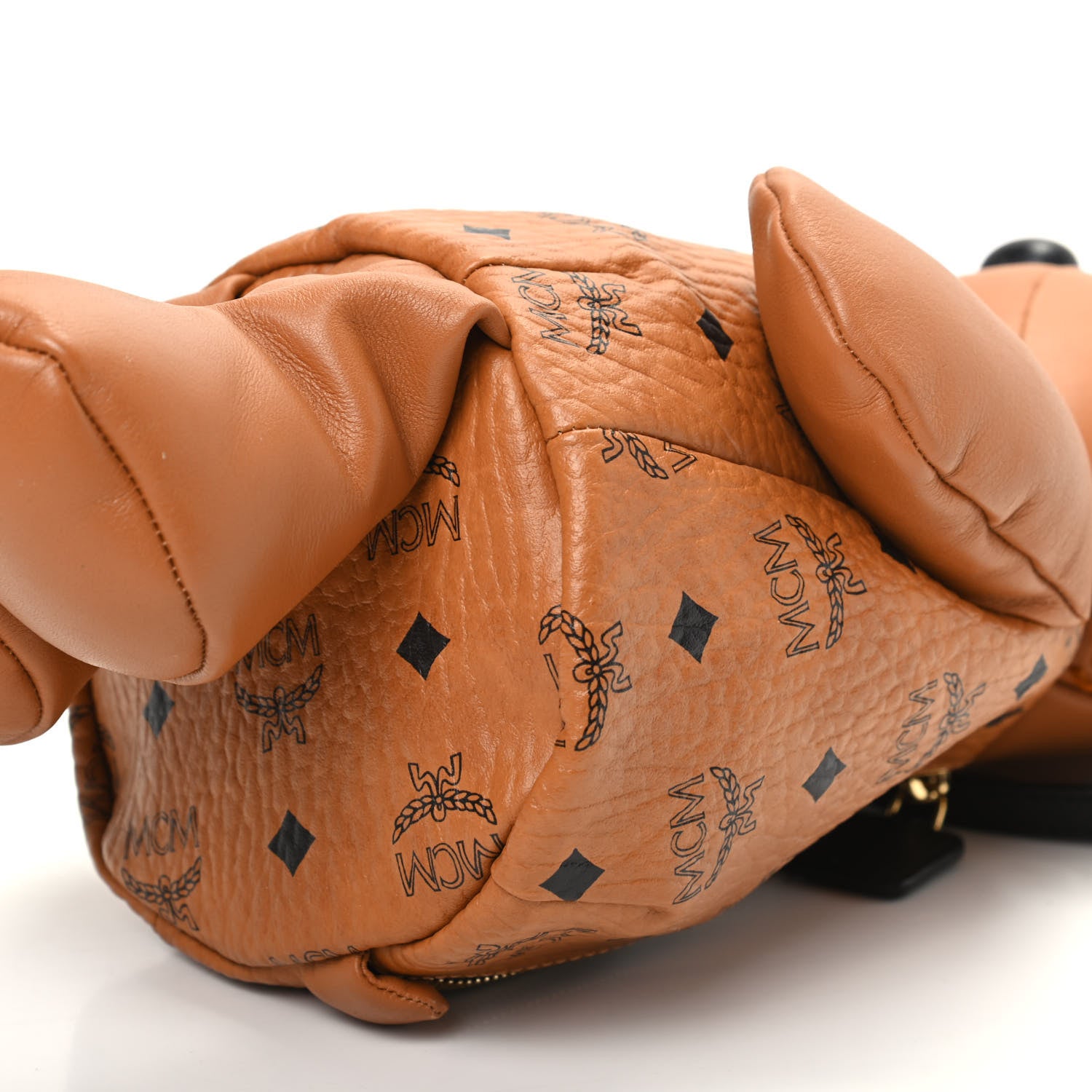 MCM Visetos Rabbit Zoo Doll Backpack Cognac 8 of 8