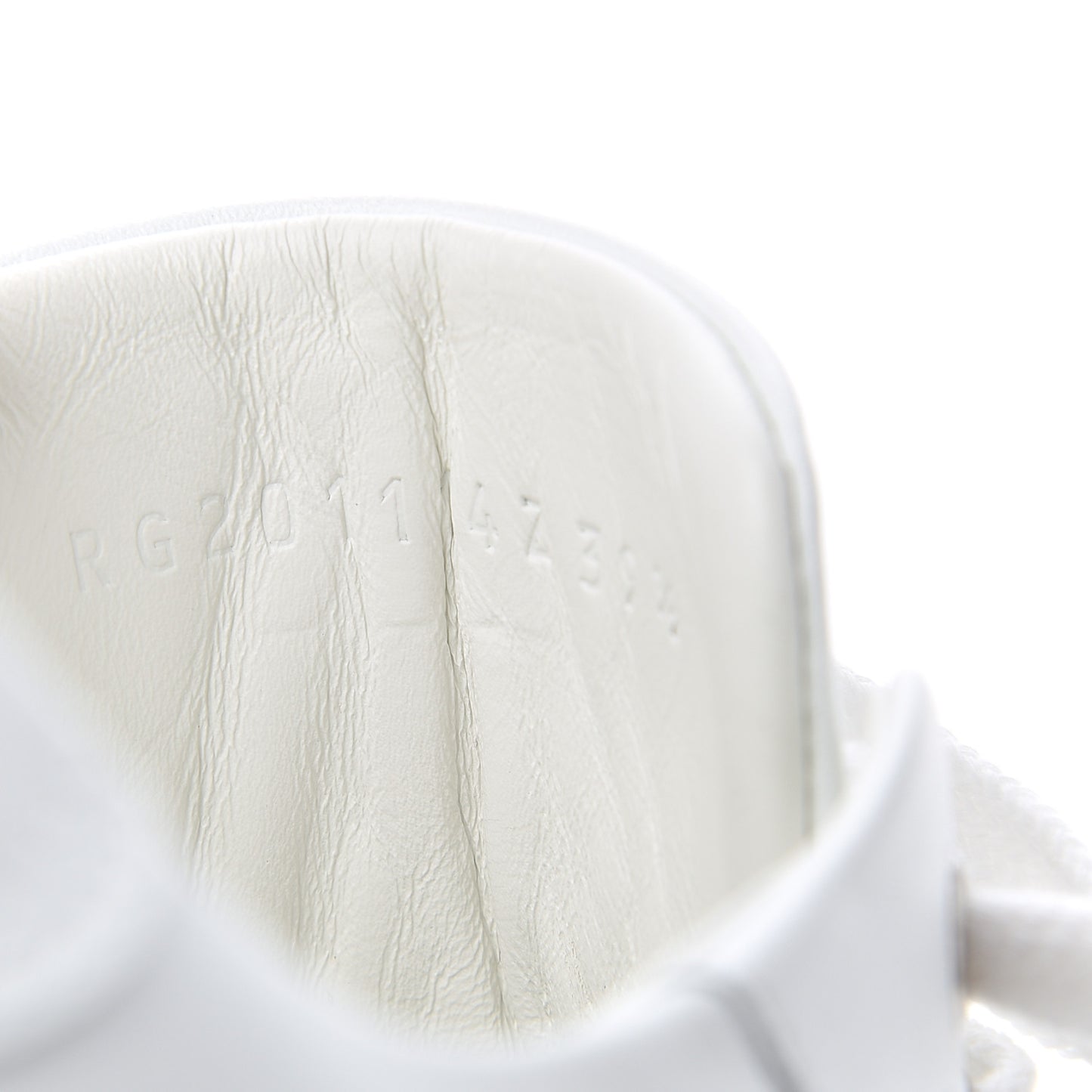 Calfskin Womens Advantage Sneakers 39.5 White