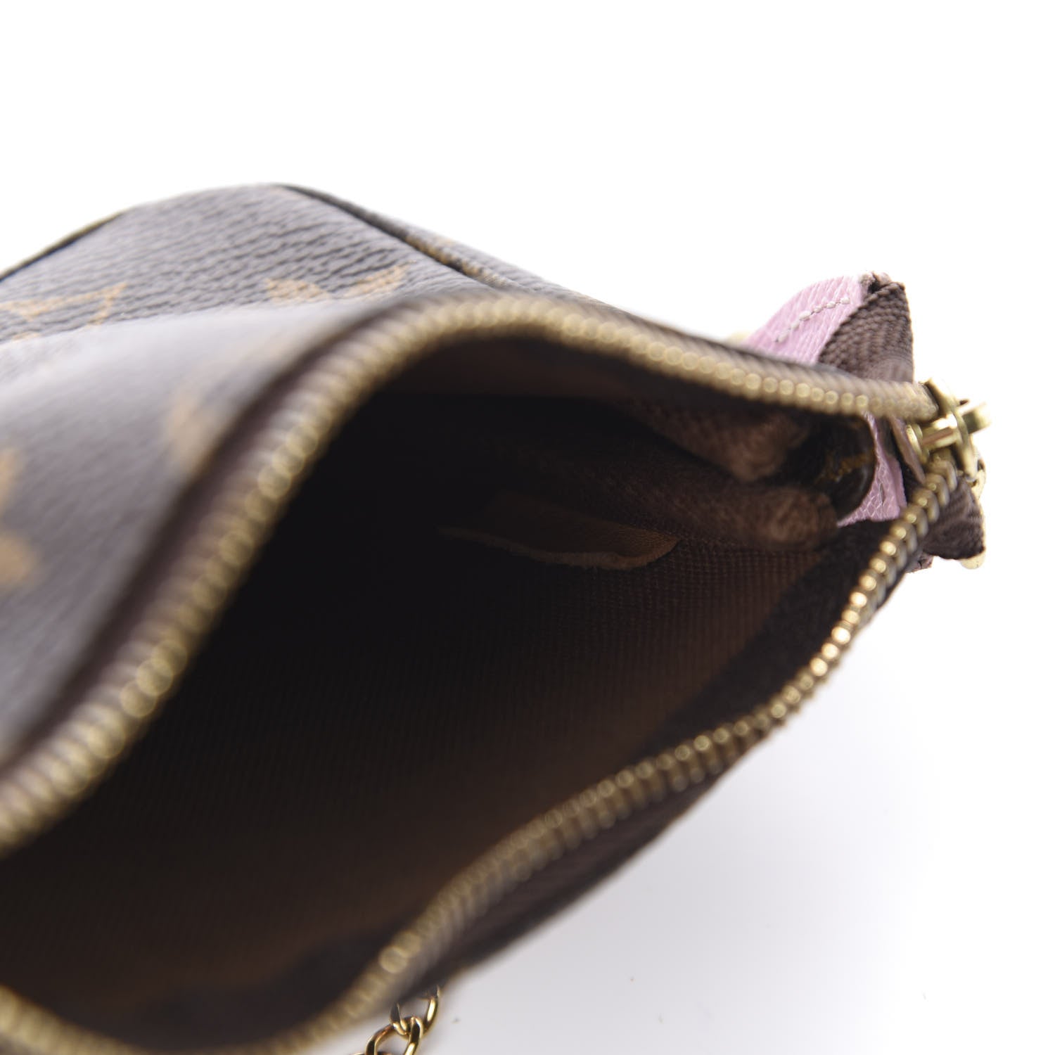 Louis Vuitton Monogram 2016 Christmas Animation Mini Pochette Accessories Rose Ballerine 8 of 10
