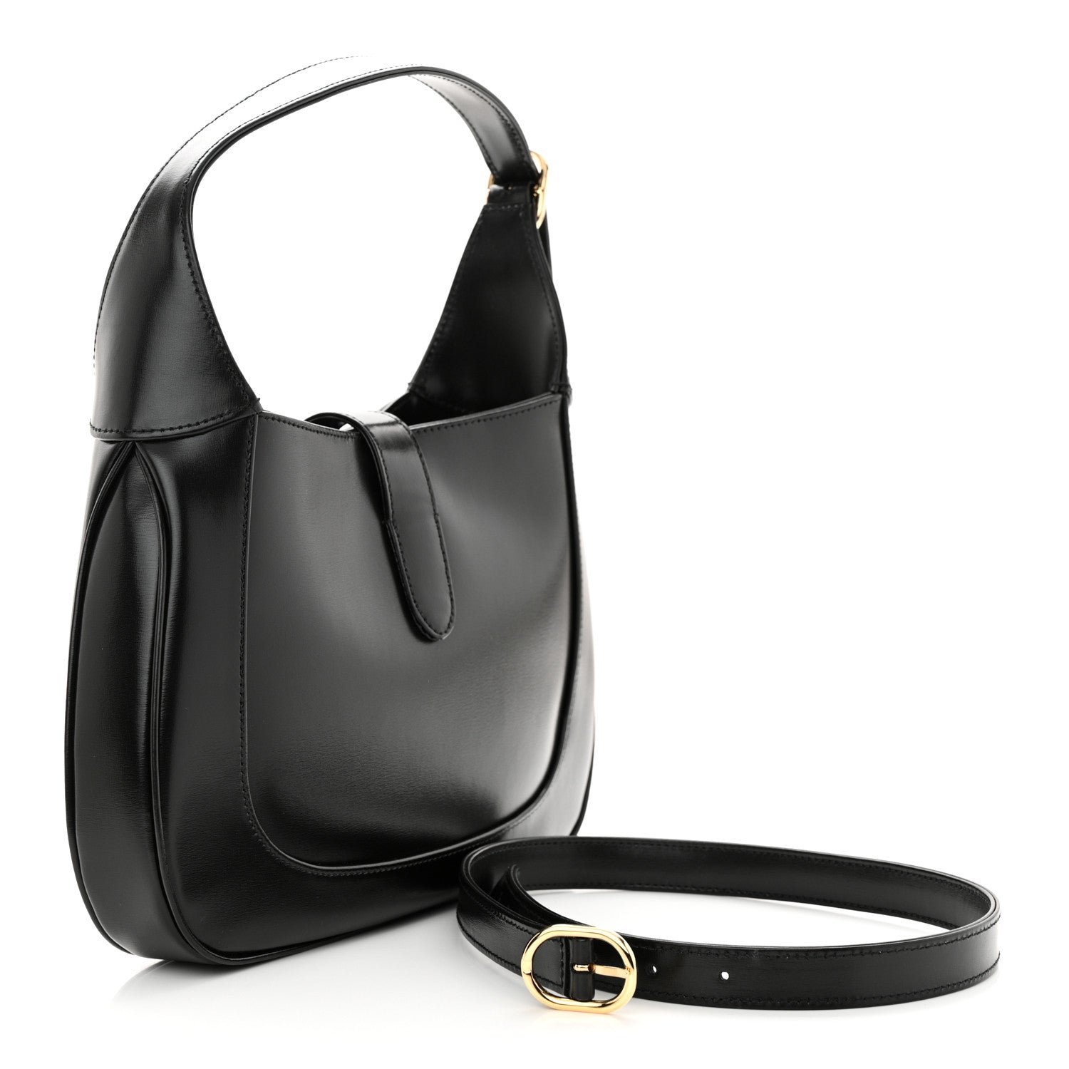 Gucci Boarded Dyana Lux Calfskin Small Jackie 1961 Hobo Black 3 of 10