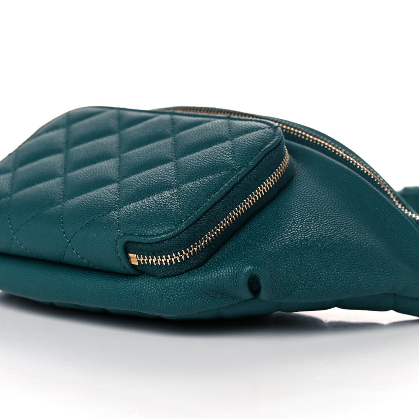 Caviar Quilted Business Affinity Waist Belt Bag Dark Turquoise