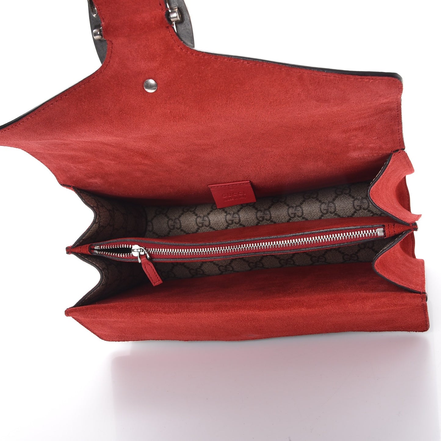 GG Supreme Monogram Small Dionysus Shoulder Bag Red