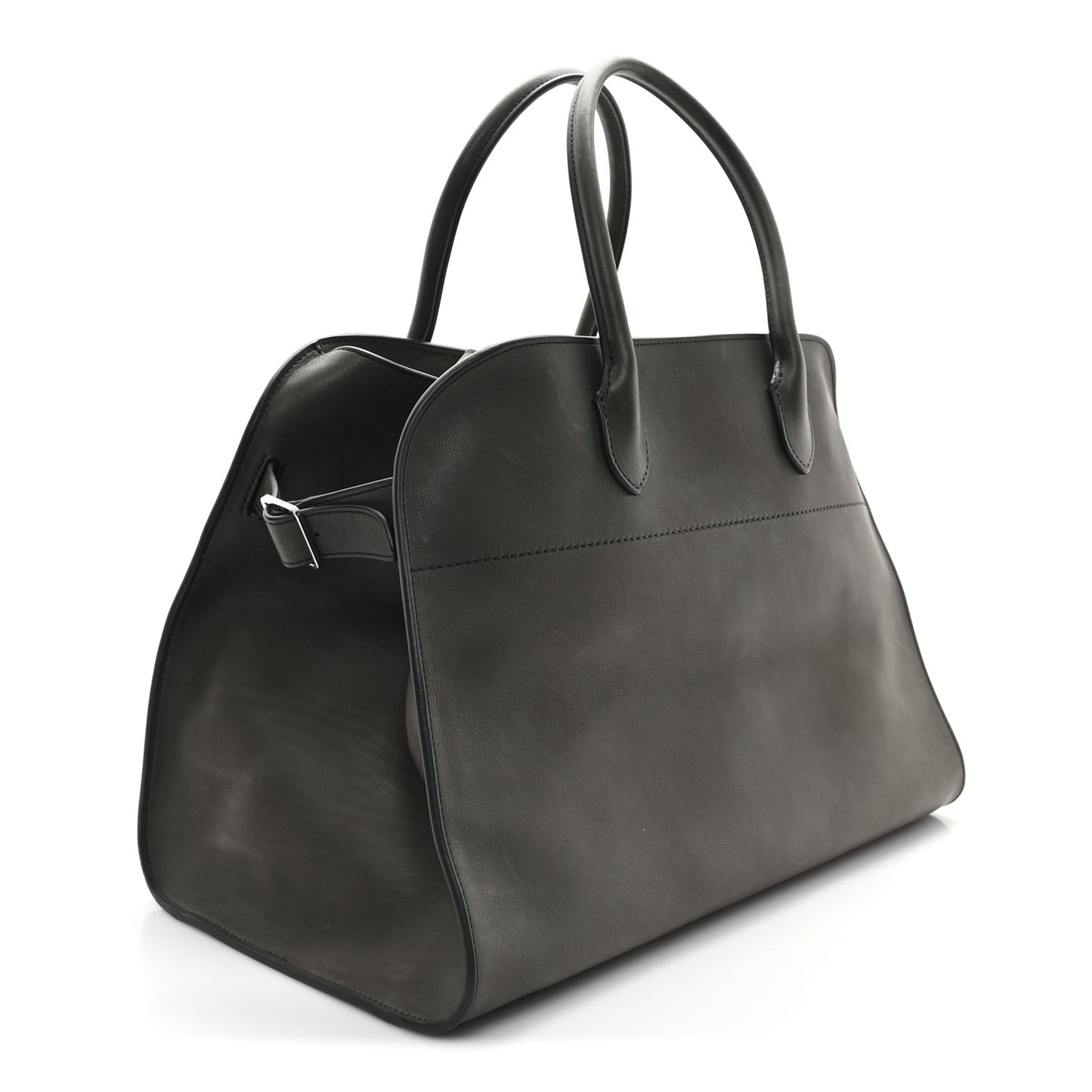 Polished Saddle Calfskin Soft Margaux 15 Koala Grey