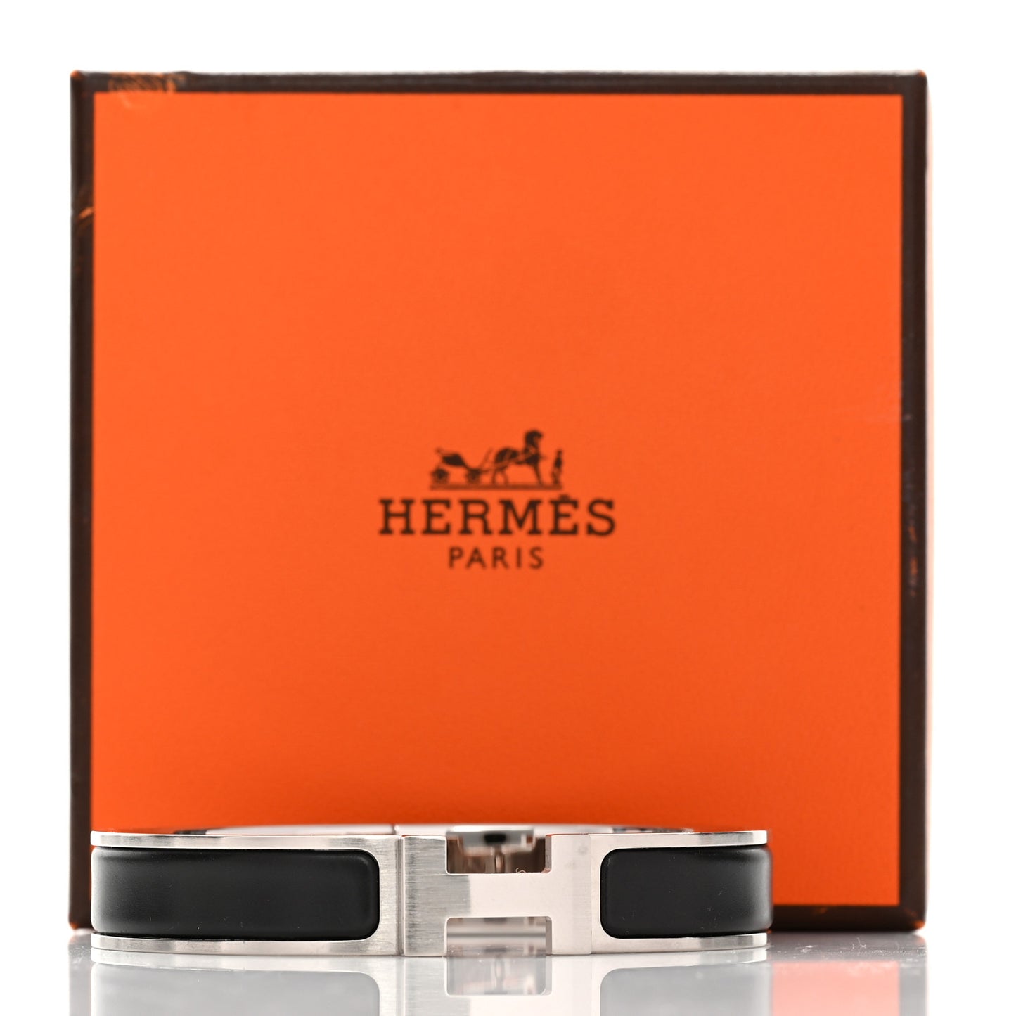 Matte Enamel Narrow Clic Clac HH Bracelet Black