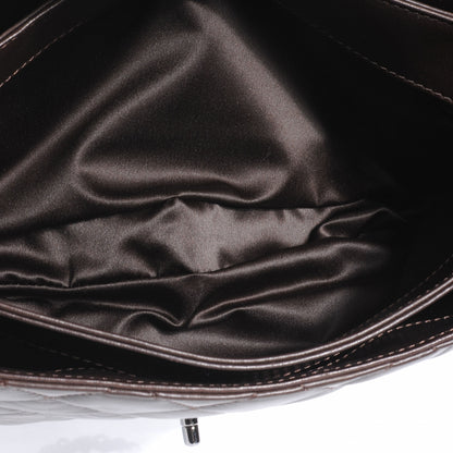 Chanel Lambskin Quilted 3 Large Flap Dark Brown 6 of 8