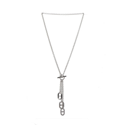 Hermes Sterling Silver Chain D'Ancre Parade Lariat Necklace 3 of 5
