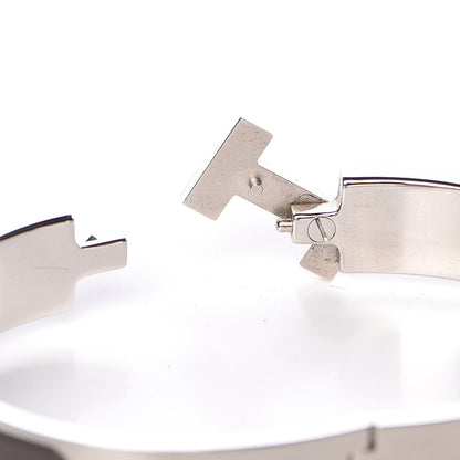 Hermes Matte Enamel Narrow Clic Clac HH Bracelet GM Etain 4 of 6