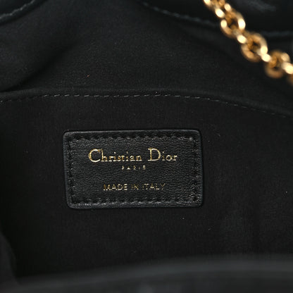 Christian Dior Lambskin Supple Macrocannage Medium Ammi Bag Black 6 of 13