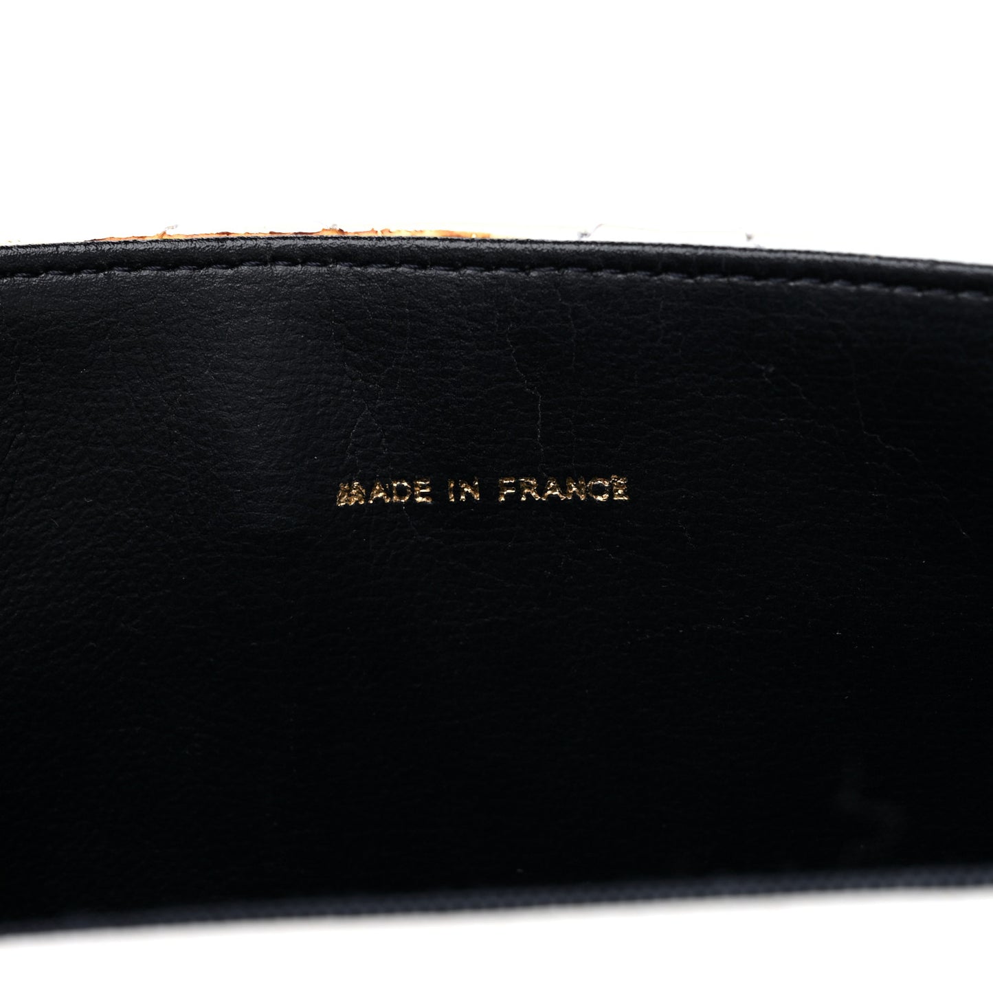 Lambskin Quilted Envelope Flap White