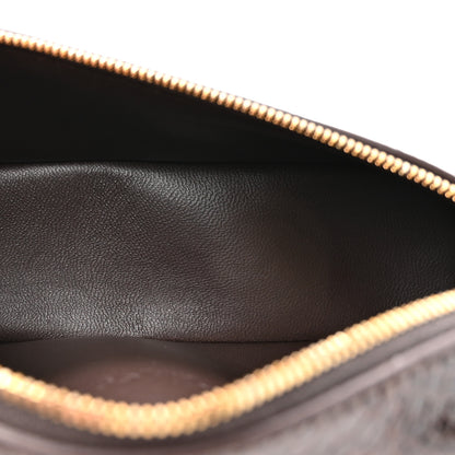 Loro Piana Water Snakeskin L19 Extra Pocket Pouch Dark Chocolate Licorice 5 of 10