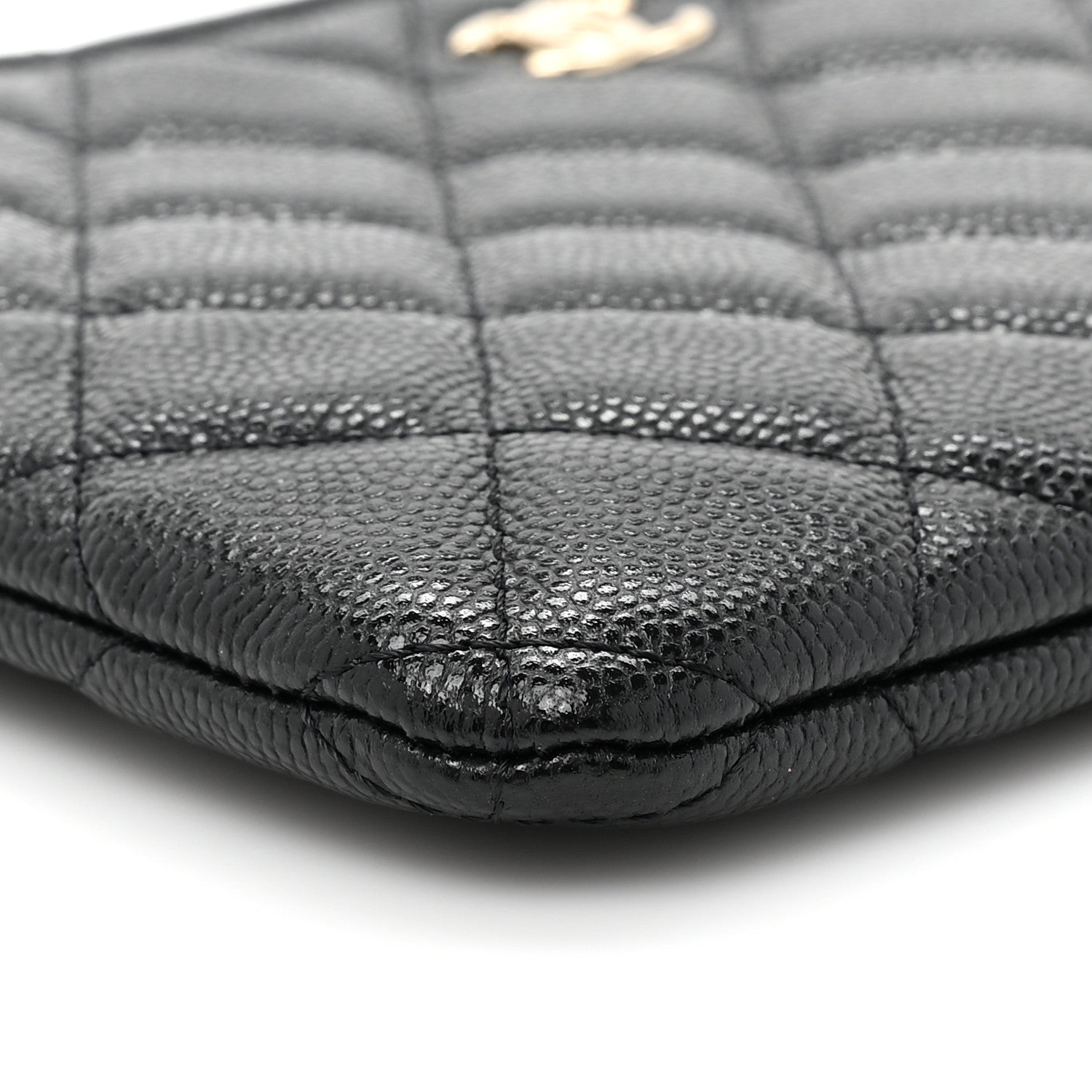 Chanel Caviar Quilted Cosmetic Case Black 9 of 10