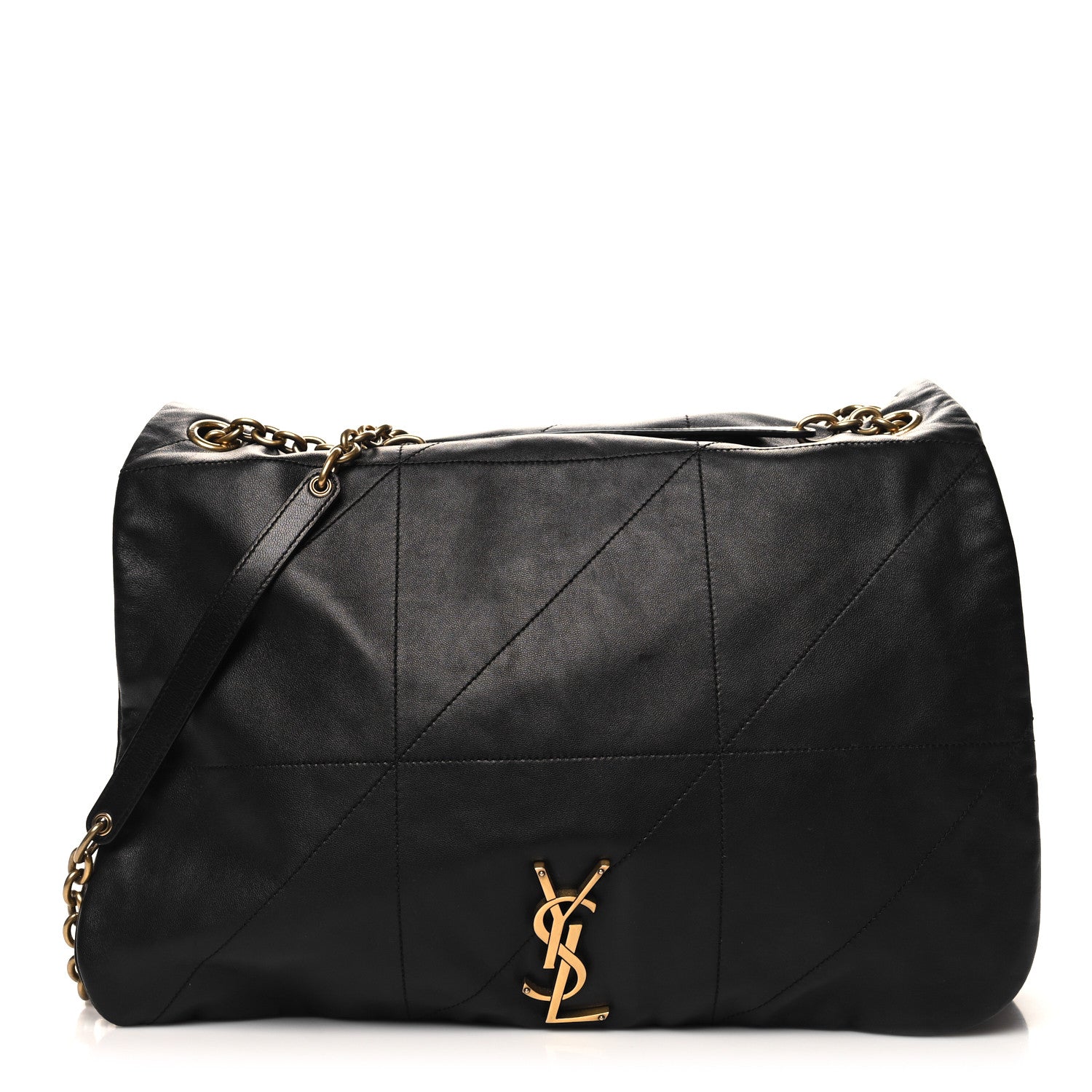 Saint Laurent Lambskin Matelasse Monogram Large Jamie 4.3 Black 1 of 10