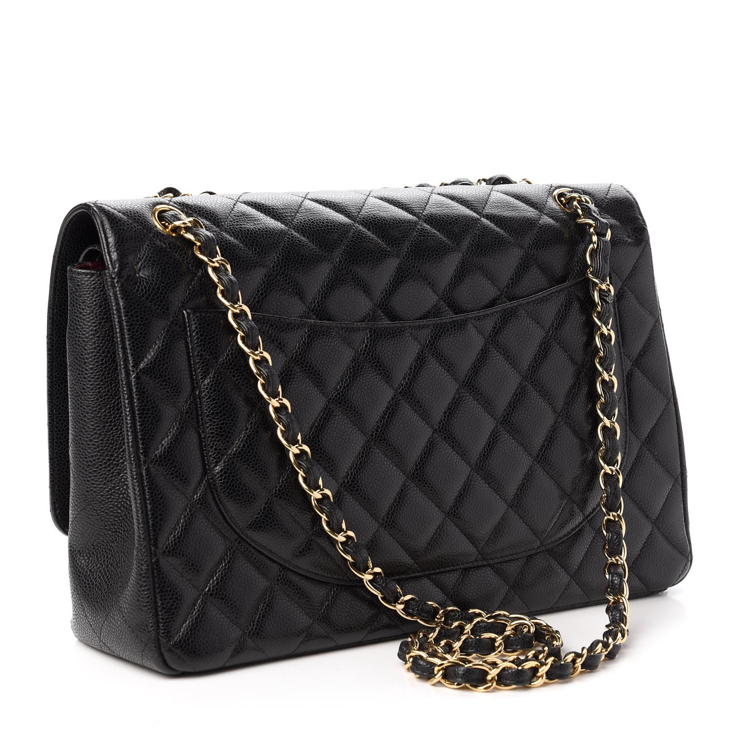 Chanel Caviar Quilted Maxi Double Flap Black 3 of 10
