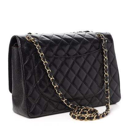 Chanel Caviar Quilted Maxi Double Flap Black 3 of 10