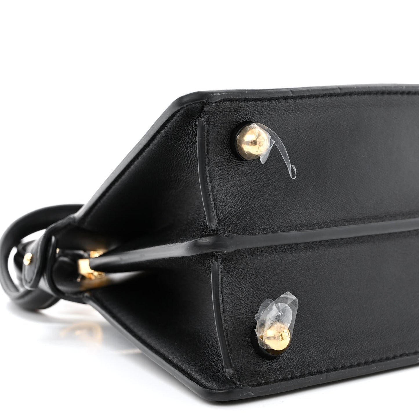 Shiny Nappa Petite Peekaboo I SEE U Satchel Black