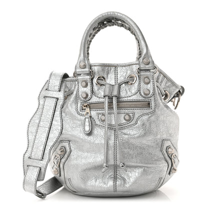Balenciaga Agneau Giant 12 Silver Hardware Mini Pompon Gris Aluminum 1 of 11