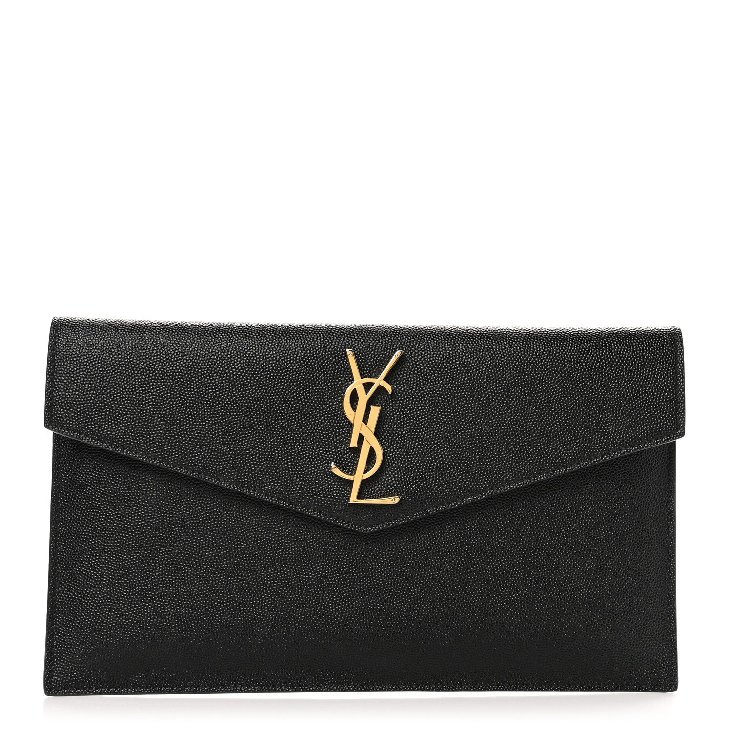 Saint Laurent Grain De Poudre Uptown Pouch Black 1 of 8